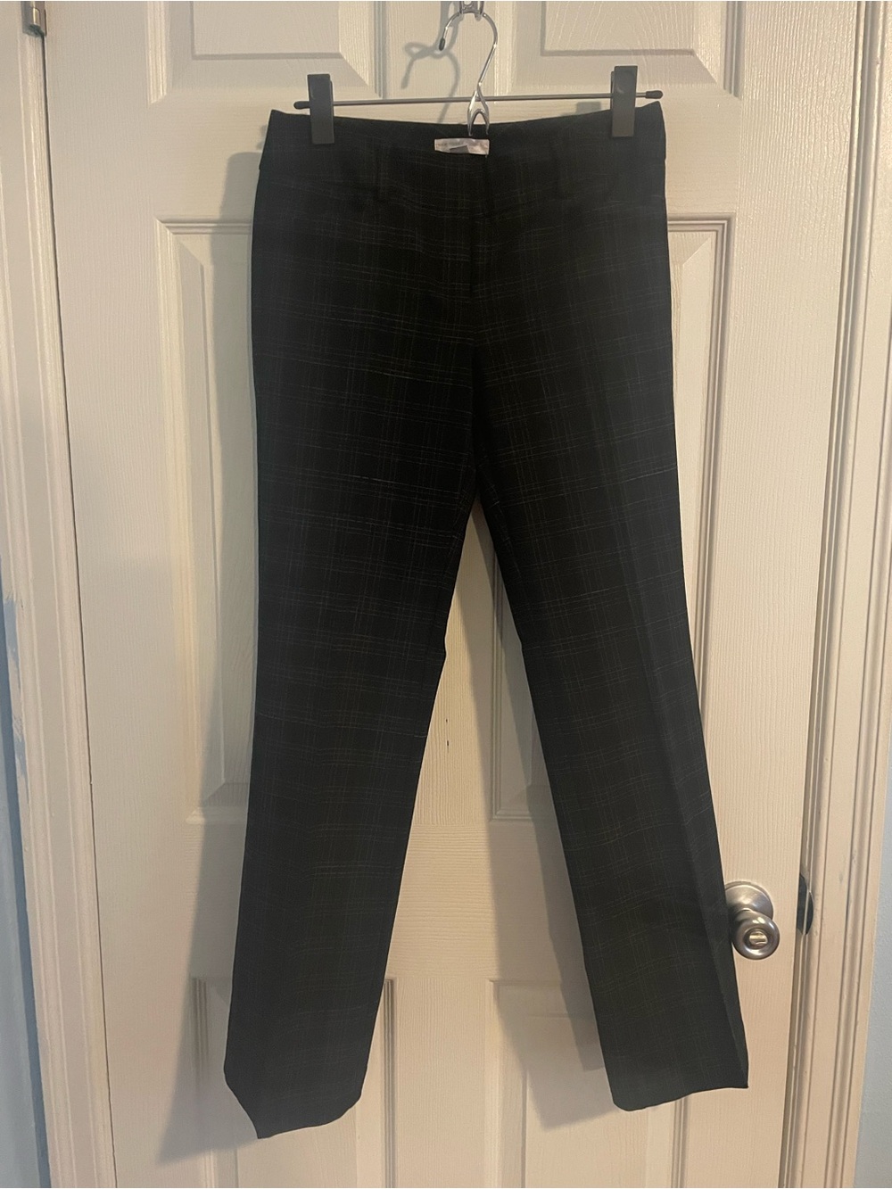 Women’s Black Plaid Dress Pants